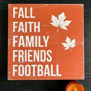 Rustic Fall/Thanksgiving Decor Wooden Box Sign